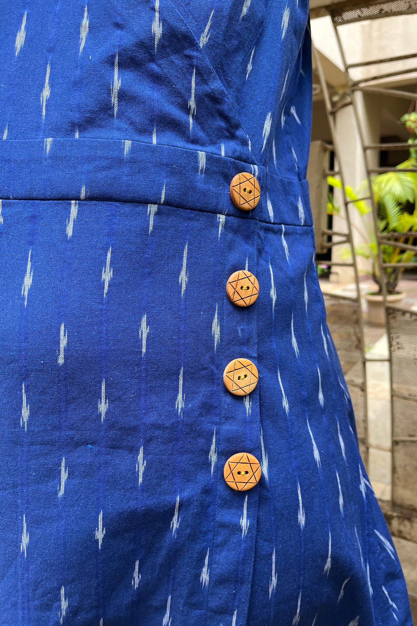 Jivika Ikkat Cotton Dress
