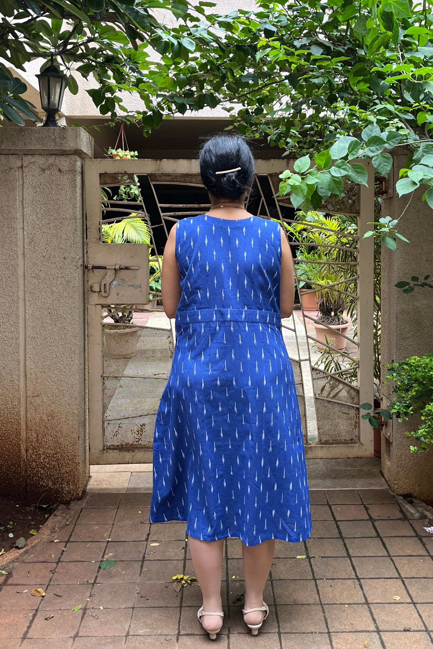 Jivika Ikkat Cotton Dress