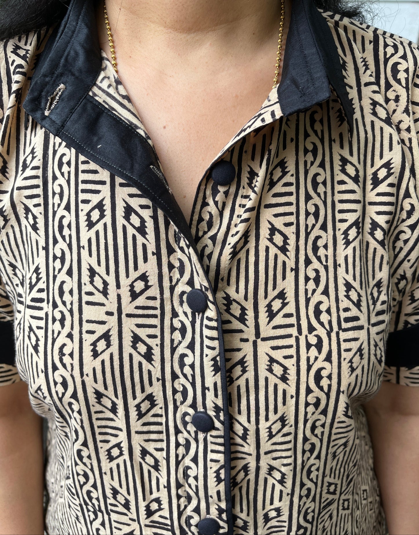 Mitali Block Printed Cotton Shirt