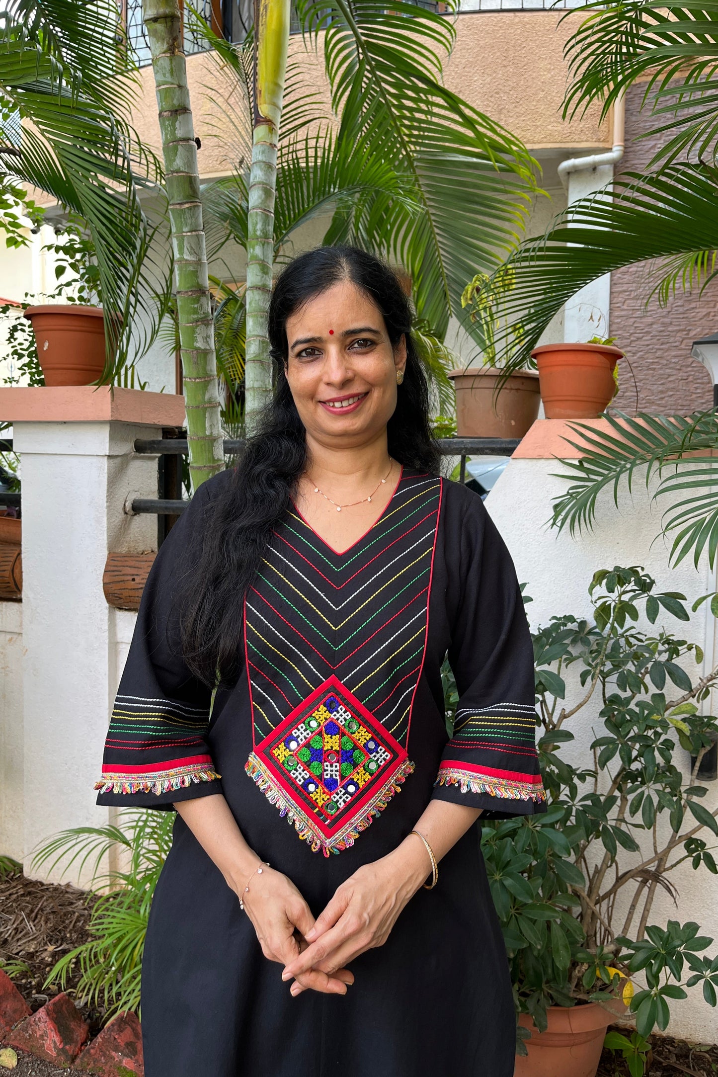 Akshita Patch Work Kurta Pant Set
