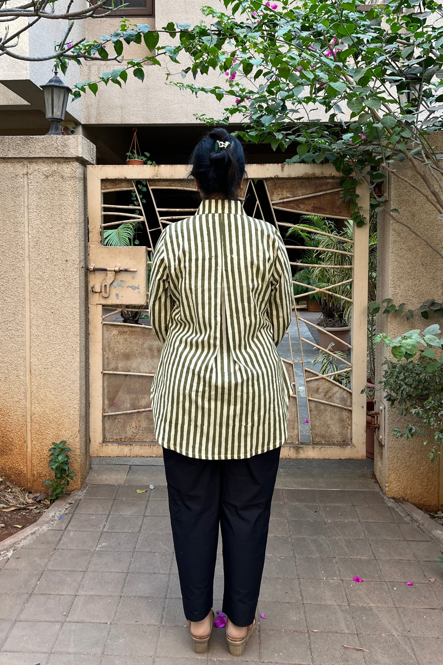 Simran Block Printed Cotton Shirt