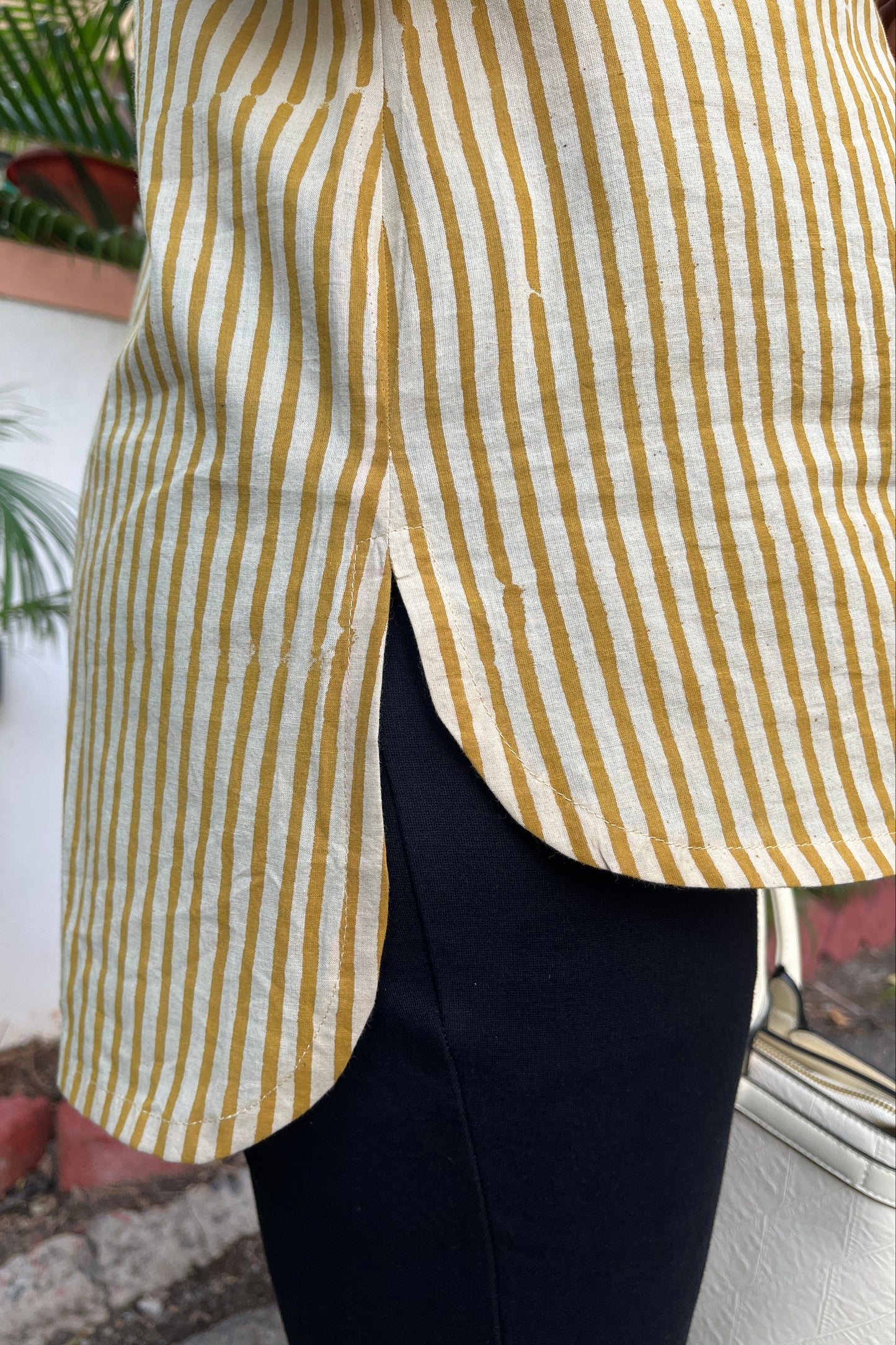 Sanya Block Printed Cotton Shirt