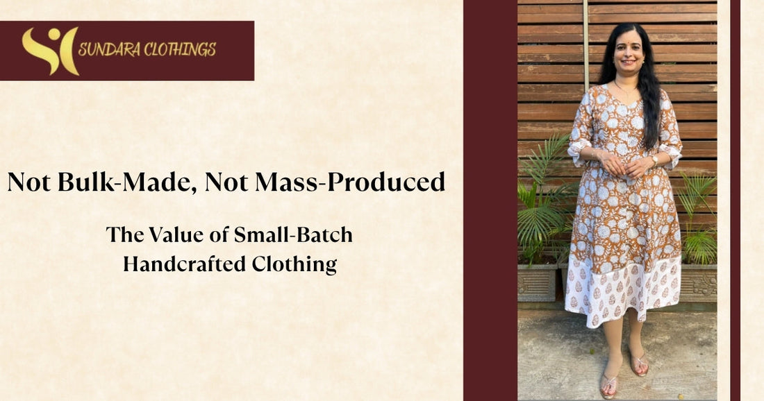 Not Bulk-Made, Not Mass-Produced: The Value of Small-Batch Handcrafted Clothing