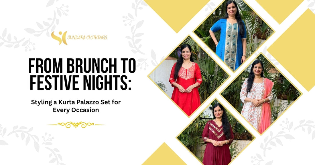 From Brunch to Festive Nights: Styling a Kurta Palazzo Set for Every Occasion