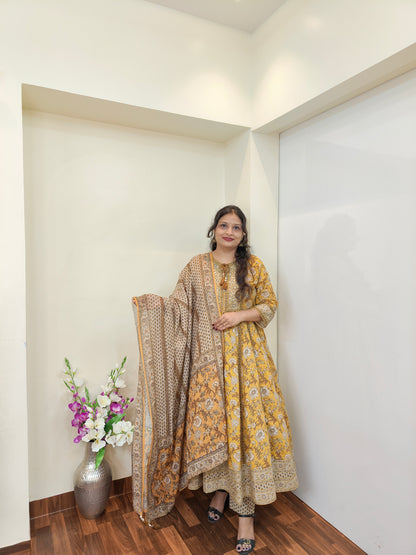 Aditi Cotton Anarkali Set