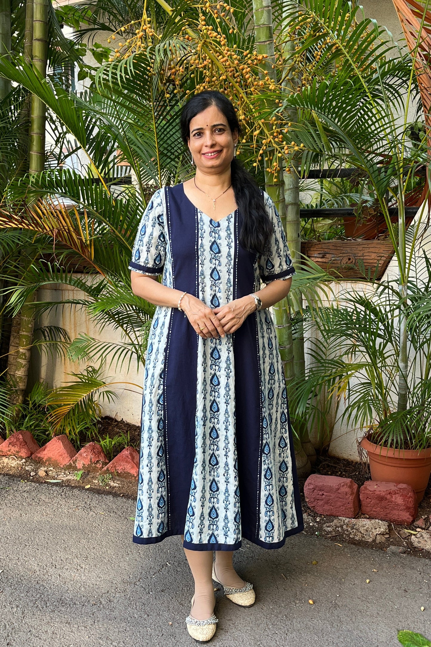 Bhumika Cotton Handwork Dress