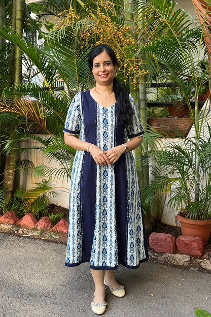 Bhumika Cotton Handwork Dress