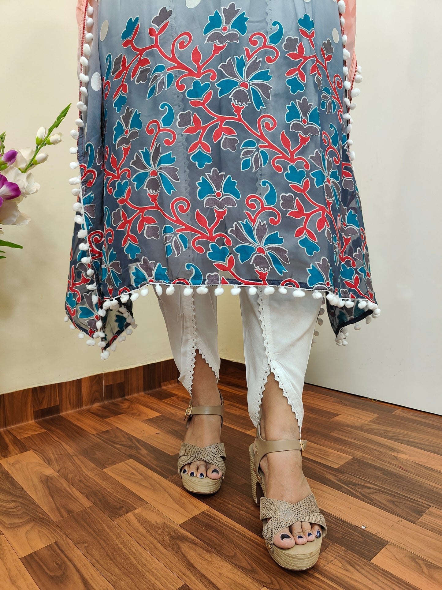 Afreen Gorgette Kaftan Set