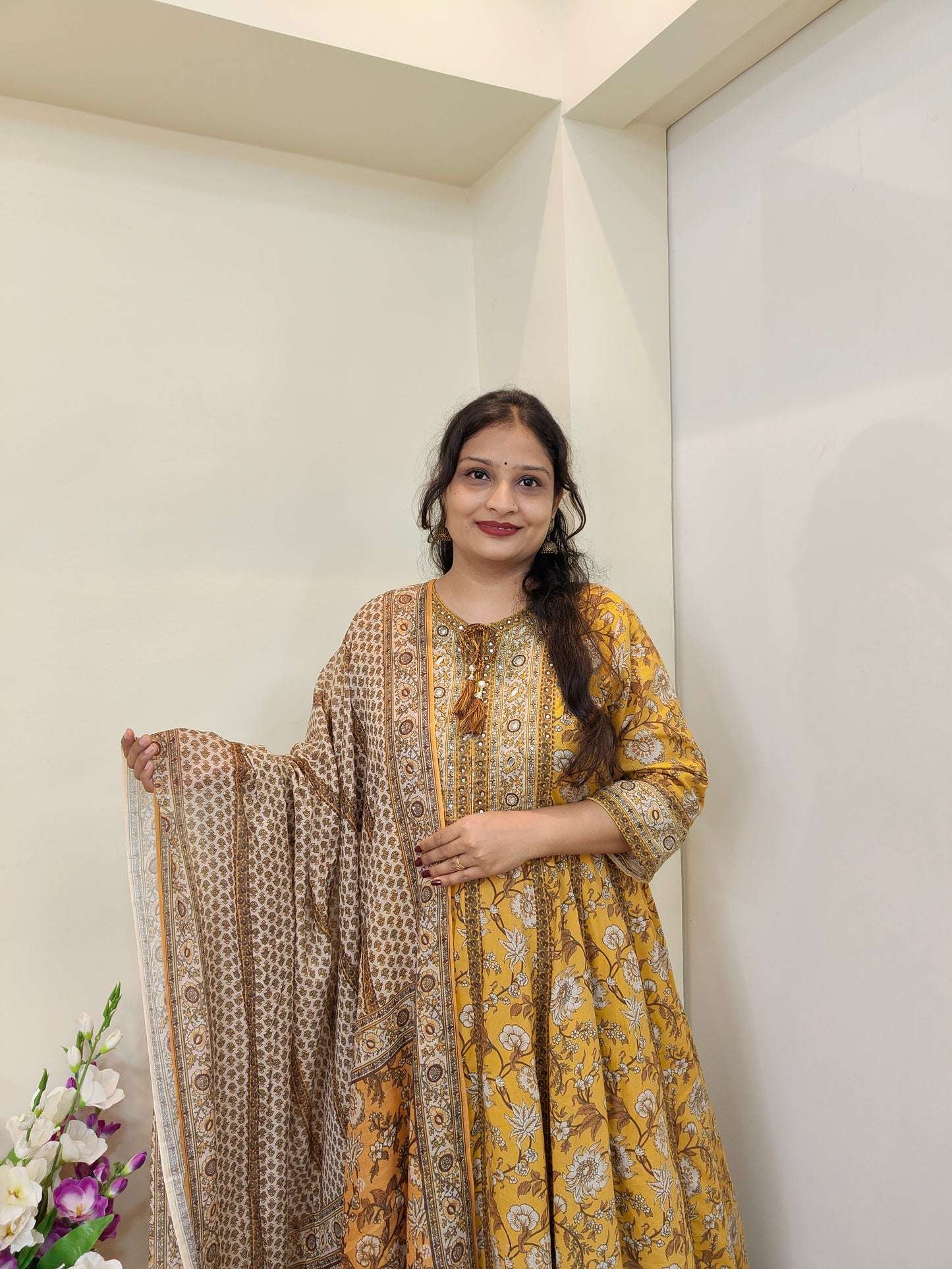 Aditi Cotton Anarkali Set