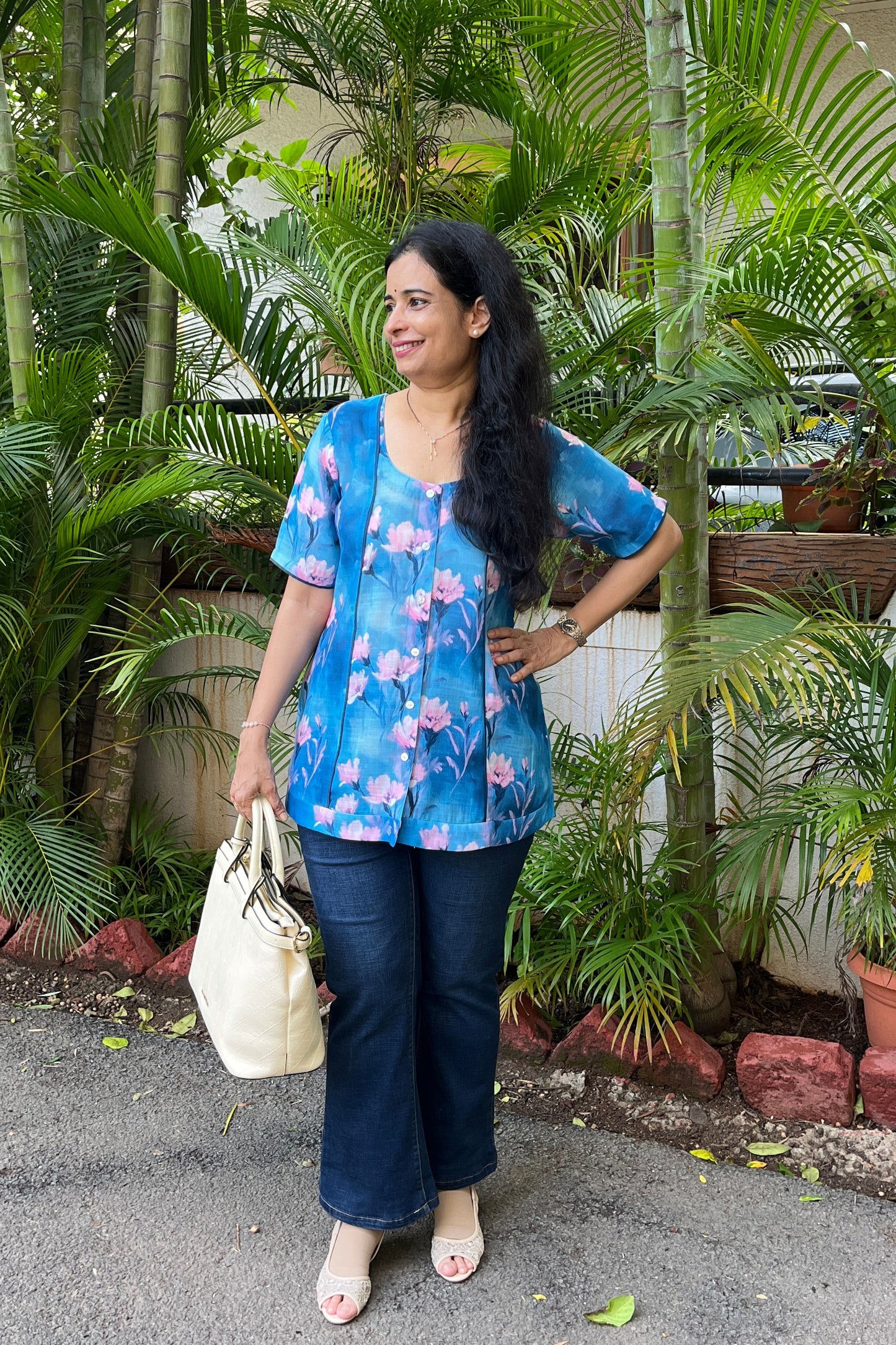 Damini Linen Cotton Top