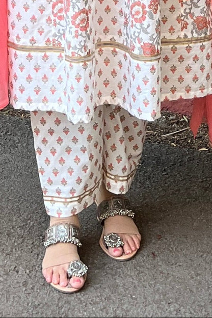 Megha Anarkali kurta (With Add  - on Bottom And Dupatta)