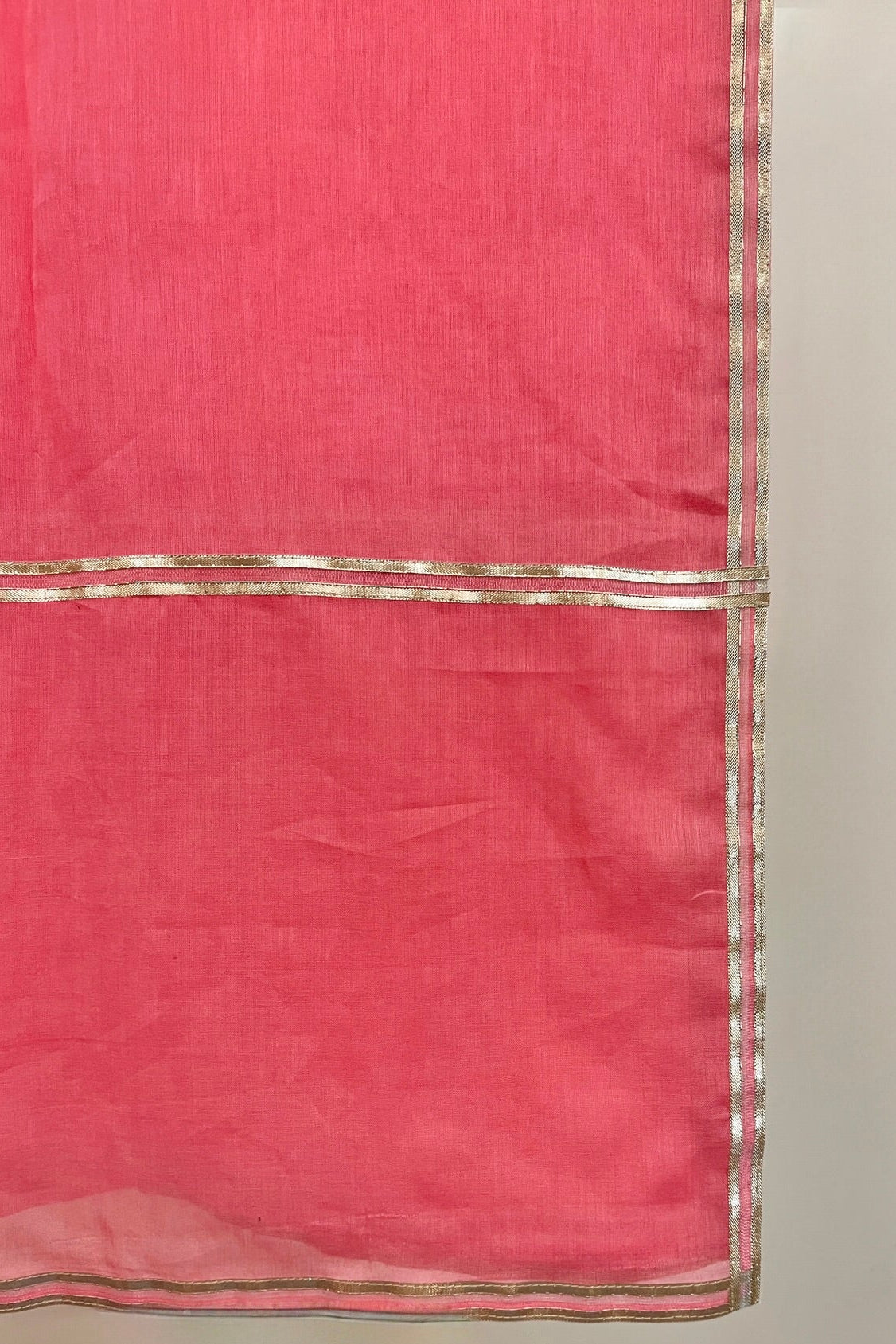 Peach Mulmul Cotton Dupatta