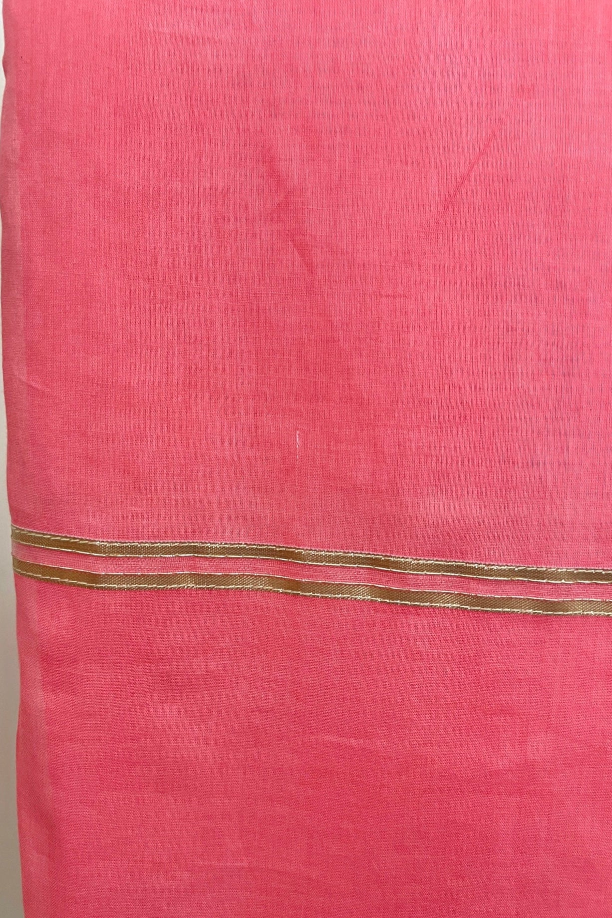 Peach Mulmul Cotton Dupatta