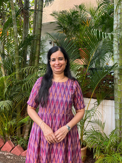 Mohini Ikkt Kurta (With Add - on Bottom)