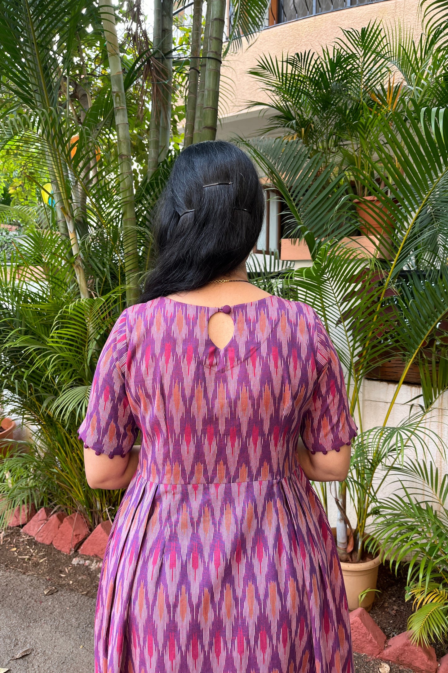 Mohini Ikkt Kurta (With Add - on Bottom)