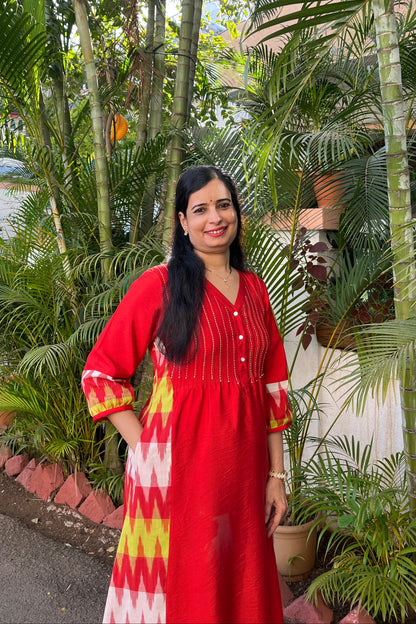 Namrata cotton silk kurta (With Add - on Bottom)