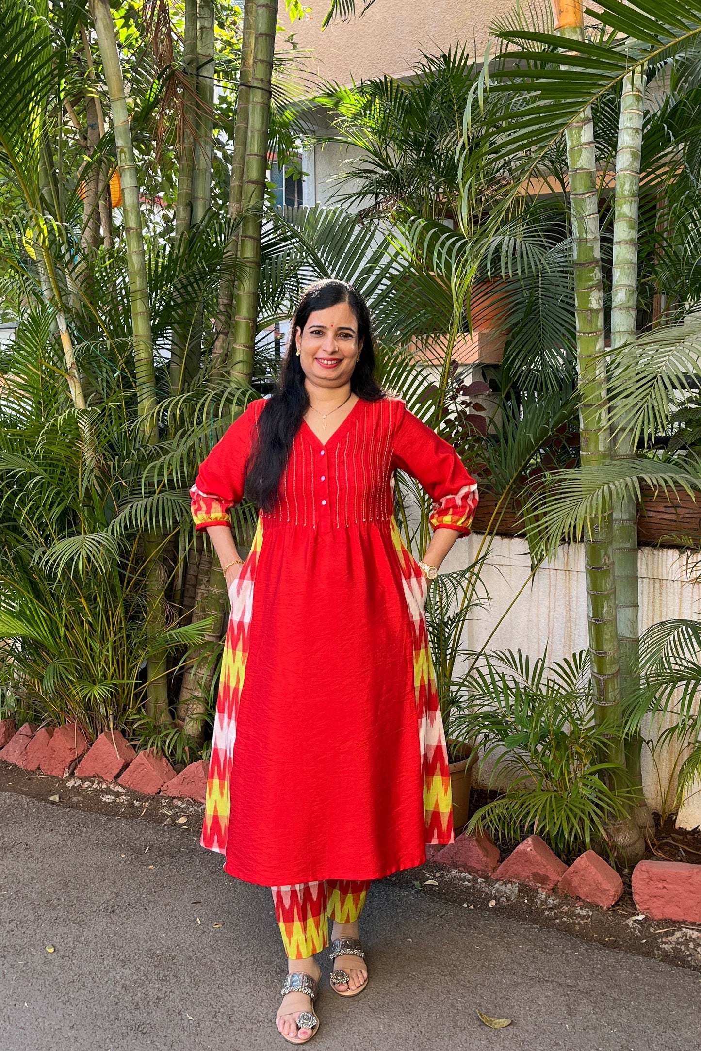 Namrata cotton silk kurta (With Add - on Bottom)