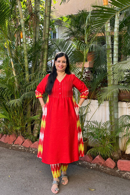 Namrata cotton silk kurta (With Add - on Bottom)