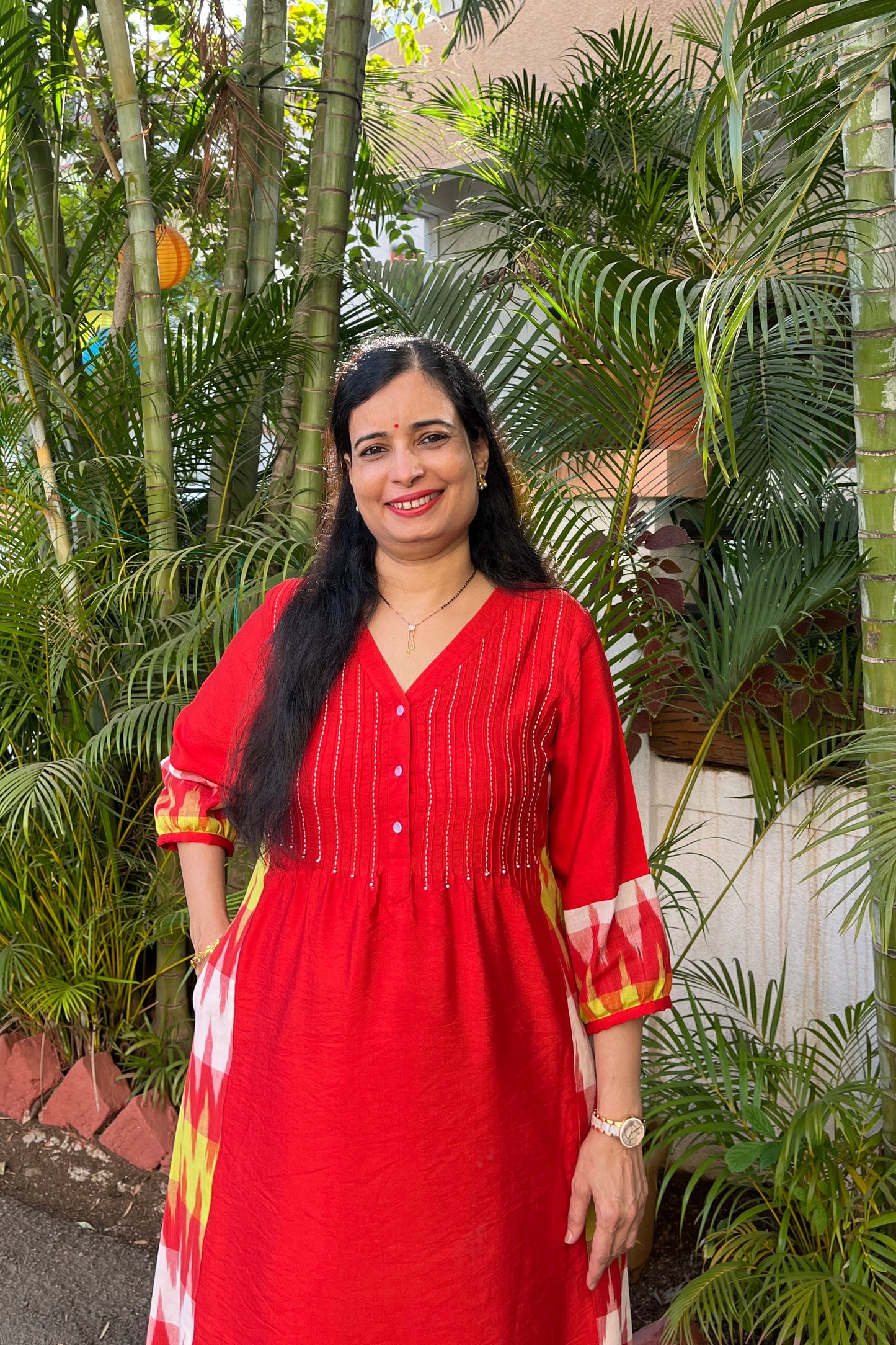 Namrata cotton silk kurta (With Add - on Bottom)