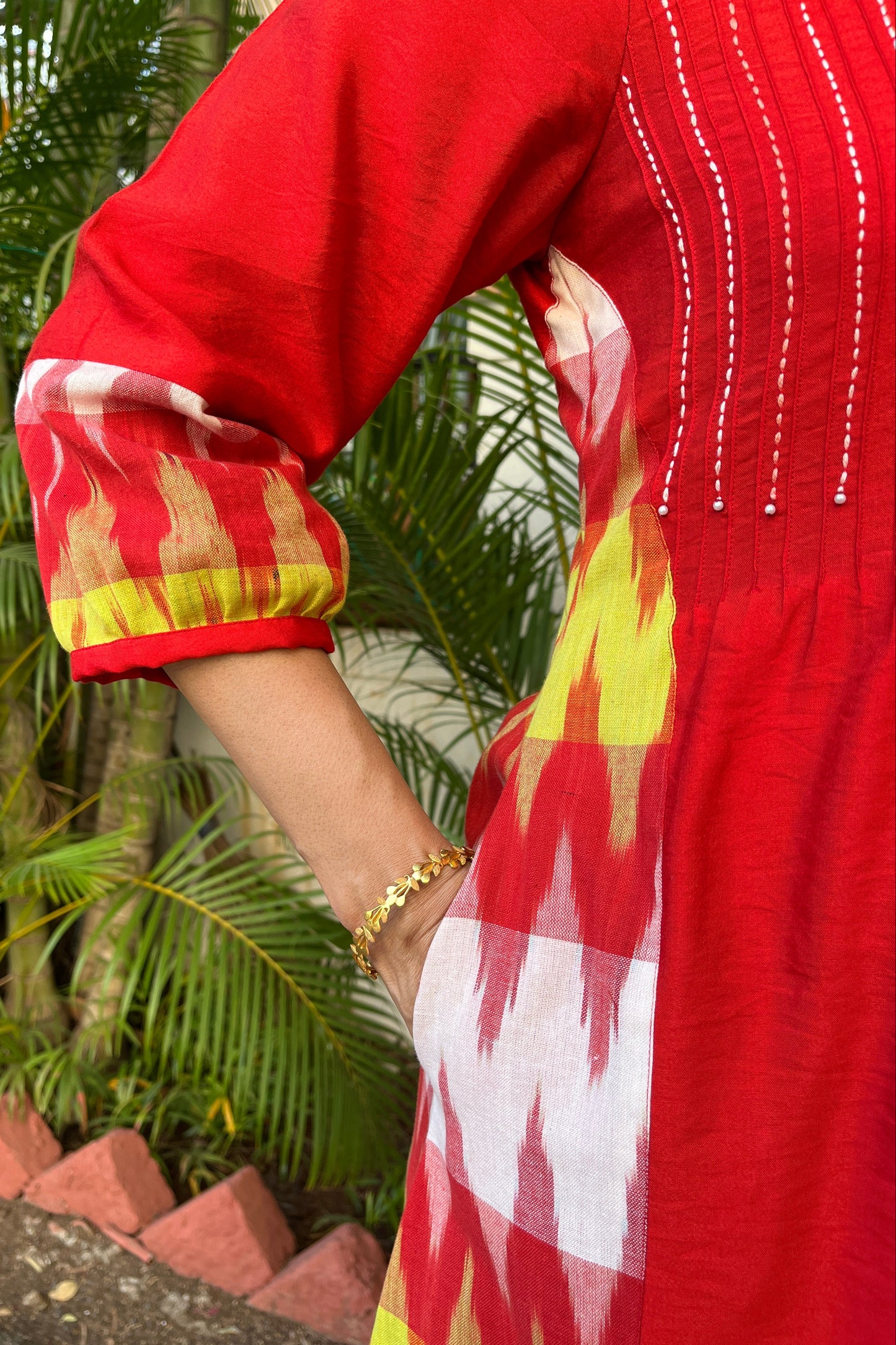 Namrata cotton silk kurta (With Add - on Bottom)