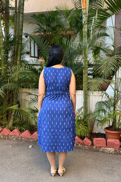 Jivika Ikkat Cotton Dress