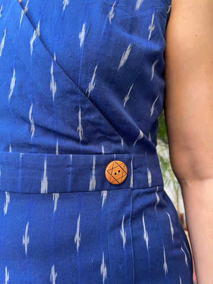 Jivika Ikkat Cotton Dress