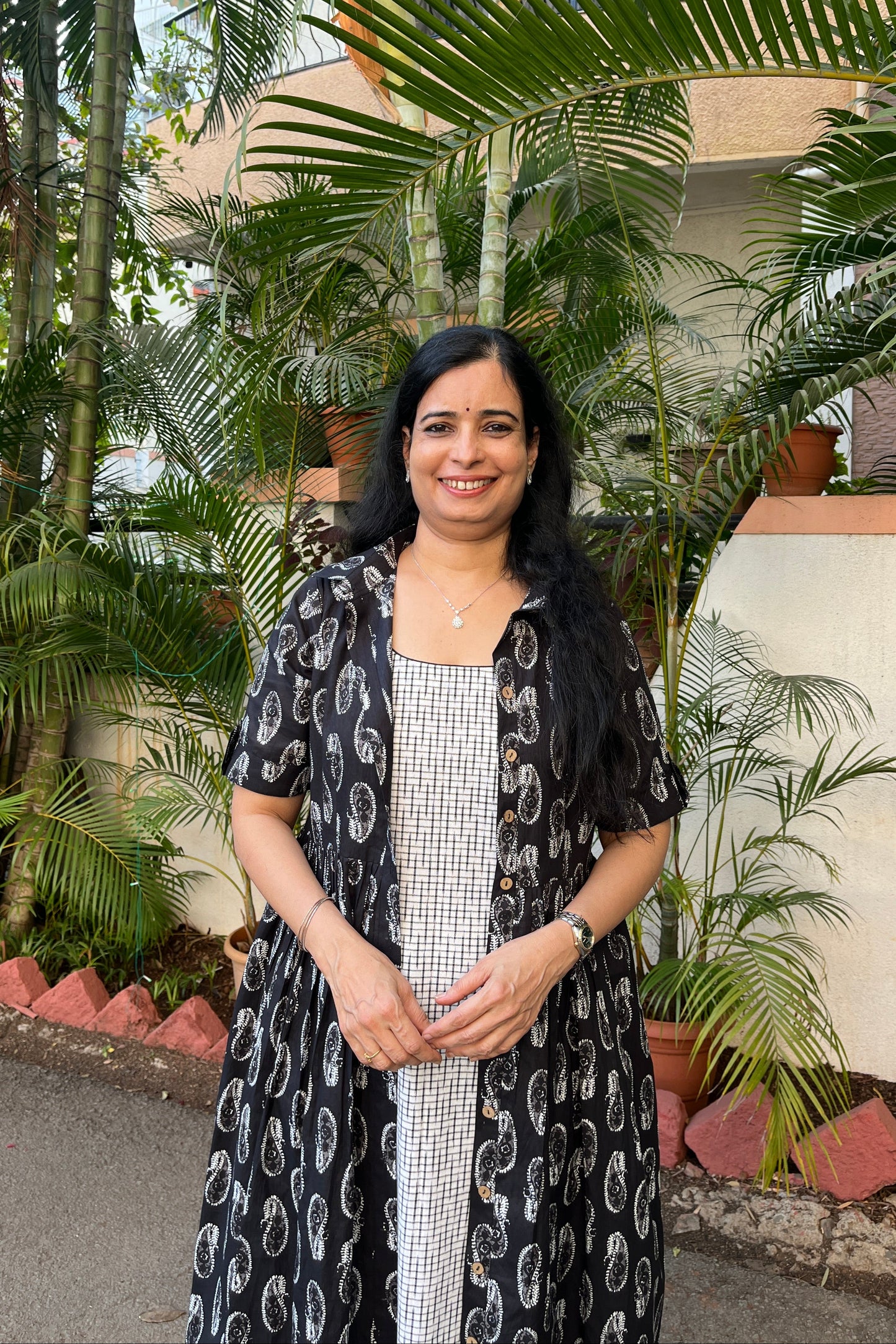 Shop Cotton Dress with Jacket Online