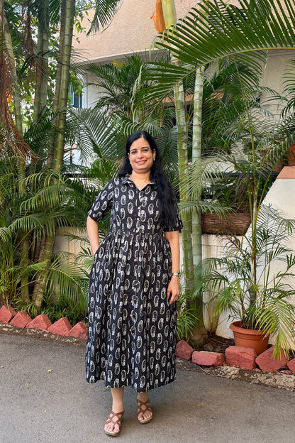 Neha Cotton Dress With Jacket