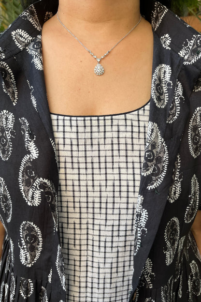 Neha Cotton Dress With Jacket