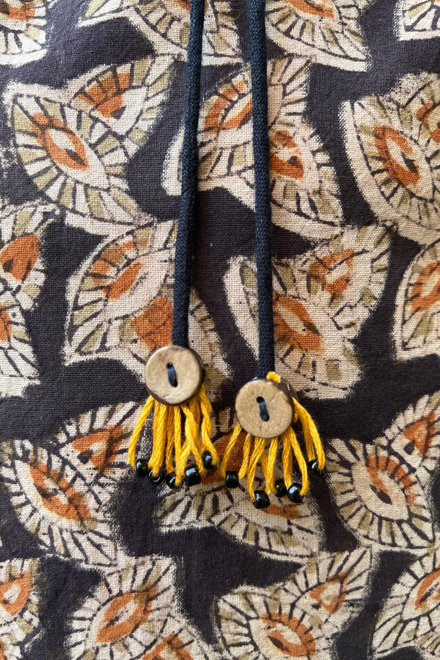 Parul Black Kalamkari Cotton Hand Work Kali Dress