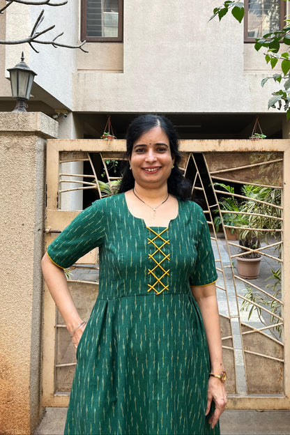 Shop Ikkat Cotton Dress Online