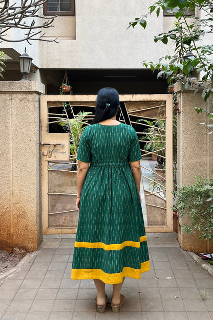 Pooja Ikkat Cotton Dress