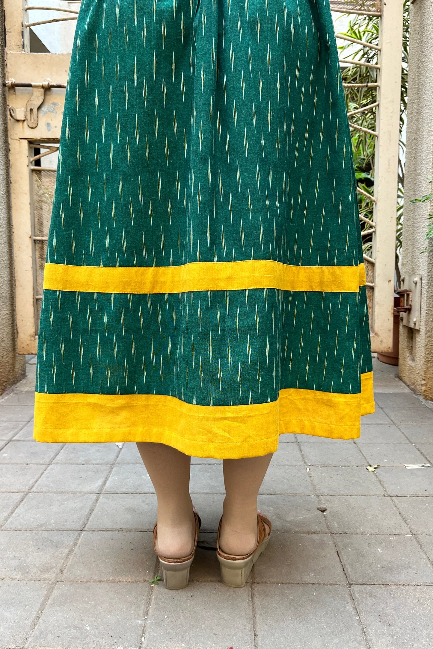 Pooja Ikkat Cotton Dress