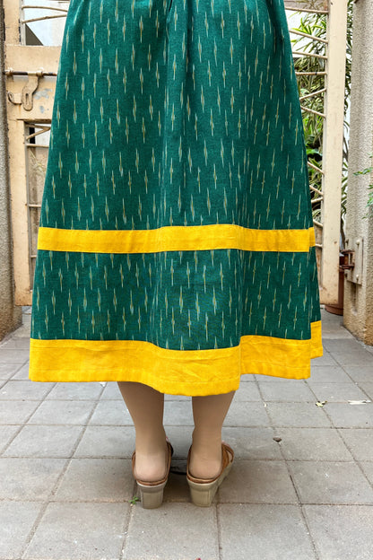 Pooja Ikkat Cotton Dress