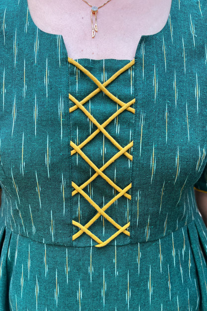 Pooja Ikkat Cotton Dress