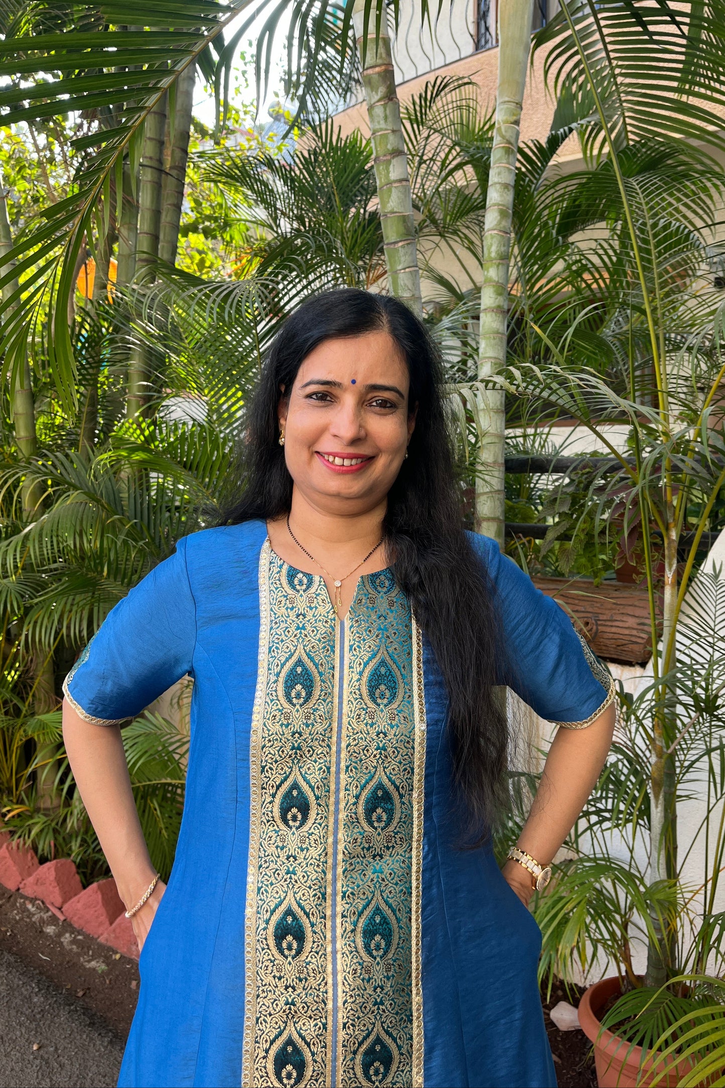 Radhika Cotton Silk Kurta (With Add-on Bottom)