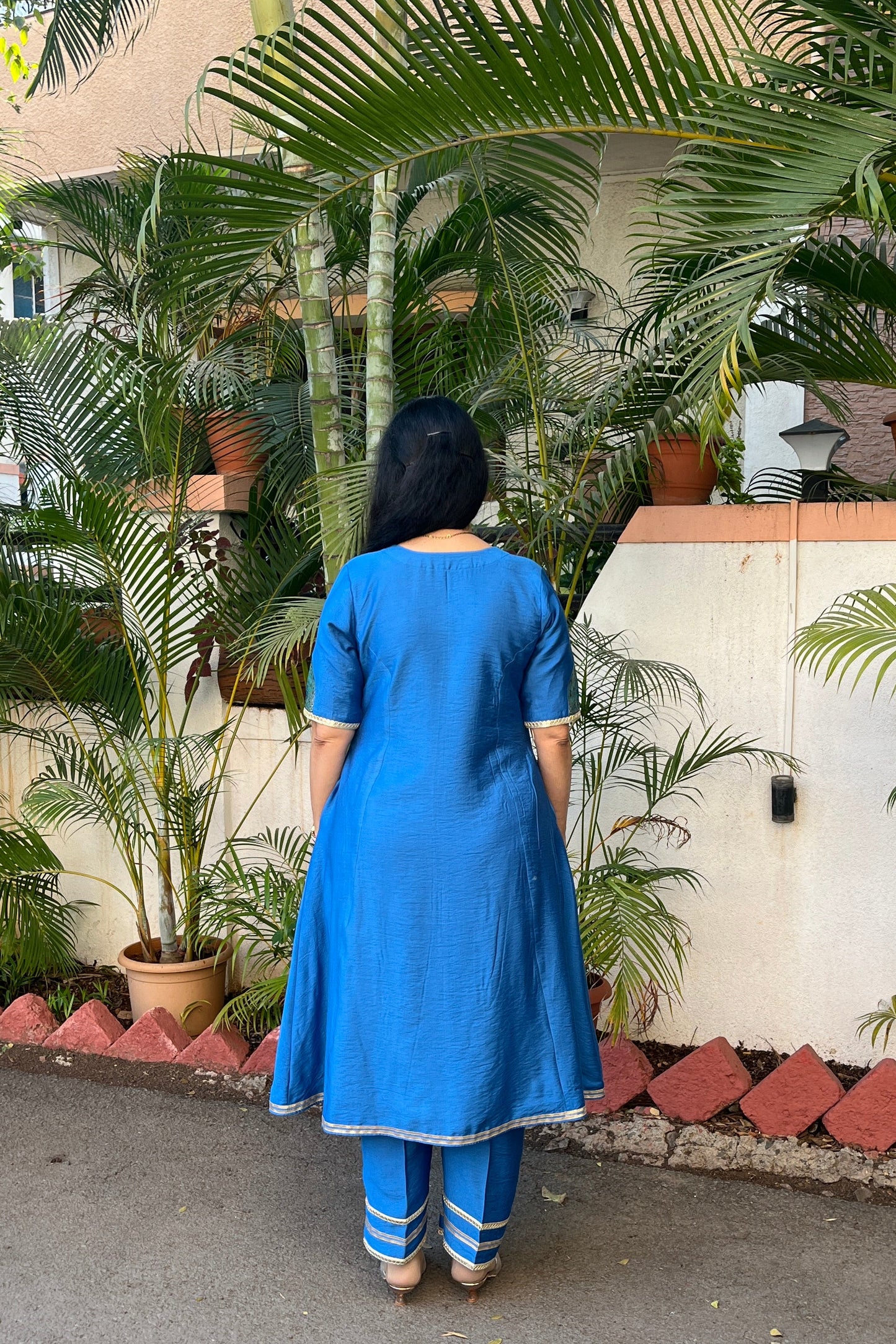 Radhika Cotton Silk Kurta (With Add-on Bottom)