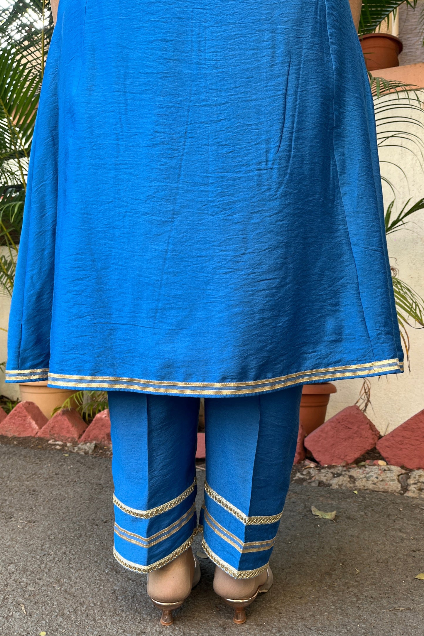 Radhika Cotton Silk Kurta (With Add-on Bottom)