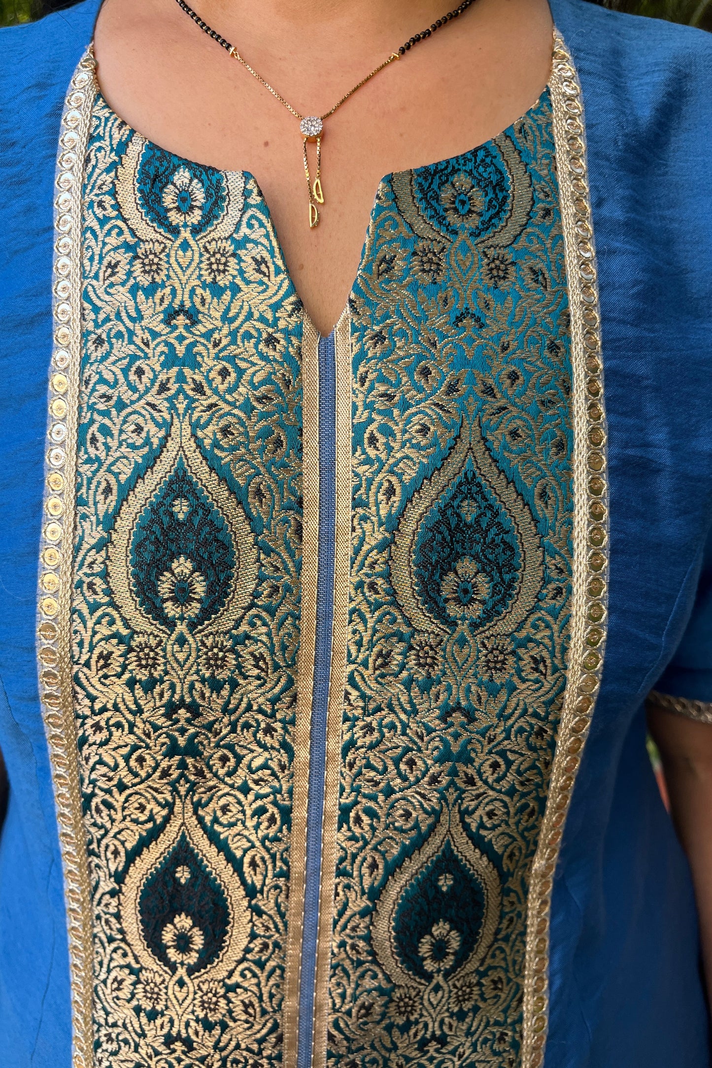 Radhika Cotton Silk Kurta (With Add-on Bottom)