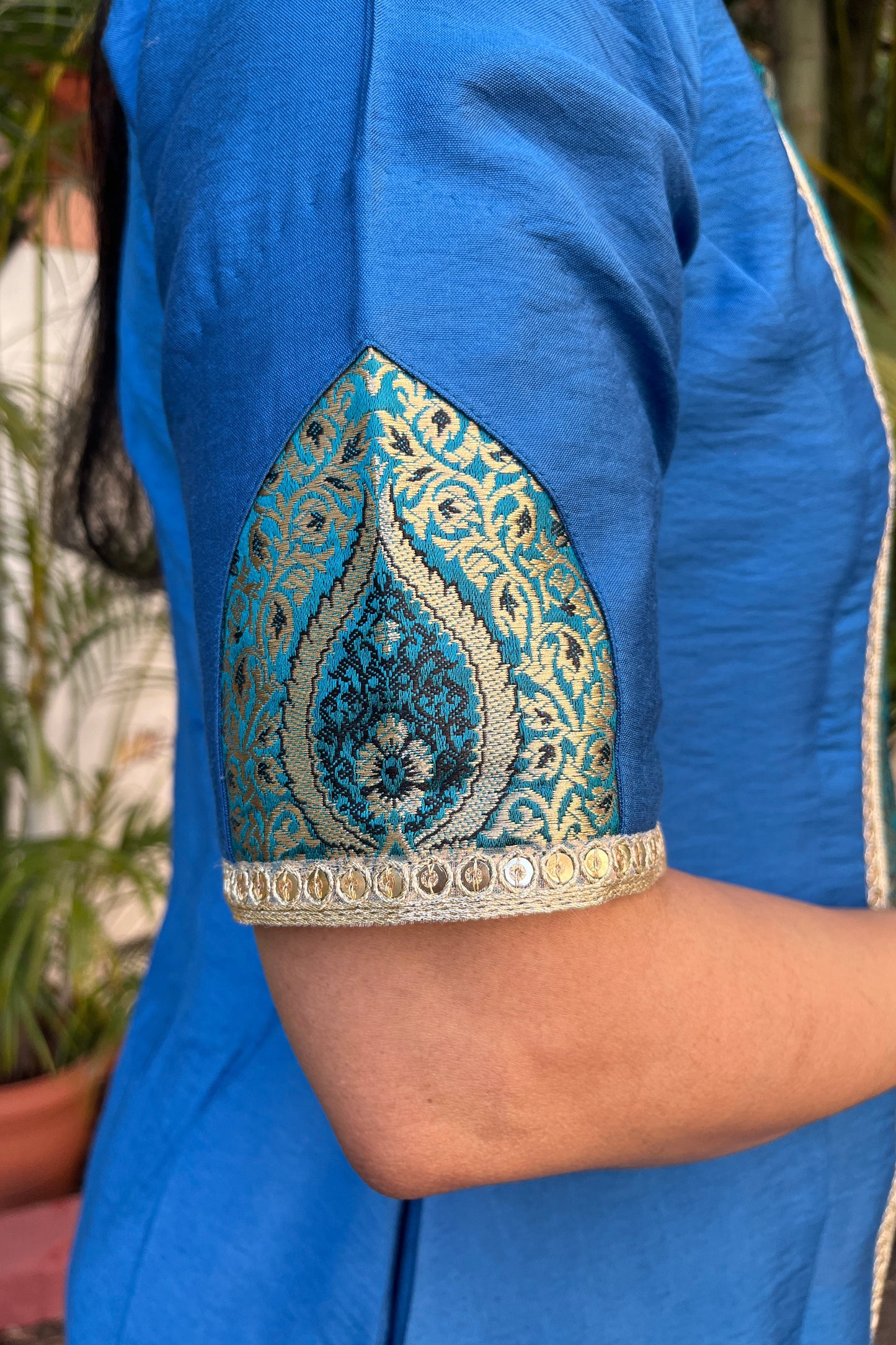 Radhika Cotton Silk Kurta (With Add-on Bottom)