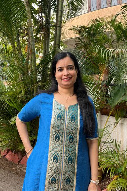 Radhika Cotton Silk Kurta (With Add-on Bottom)