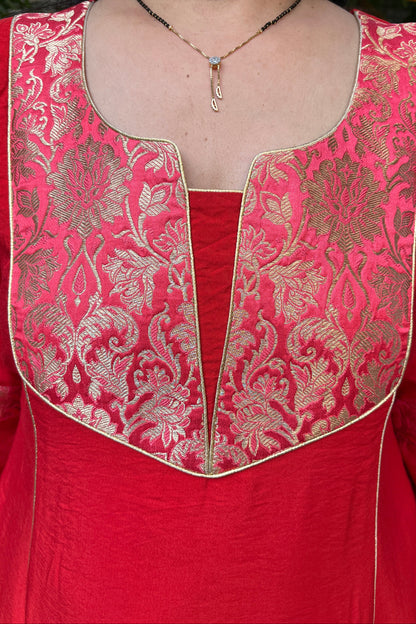 Buy cotton silk kurta for women