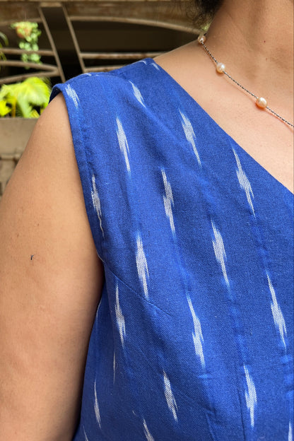 Jivika Ikkat Cotton Dress