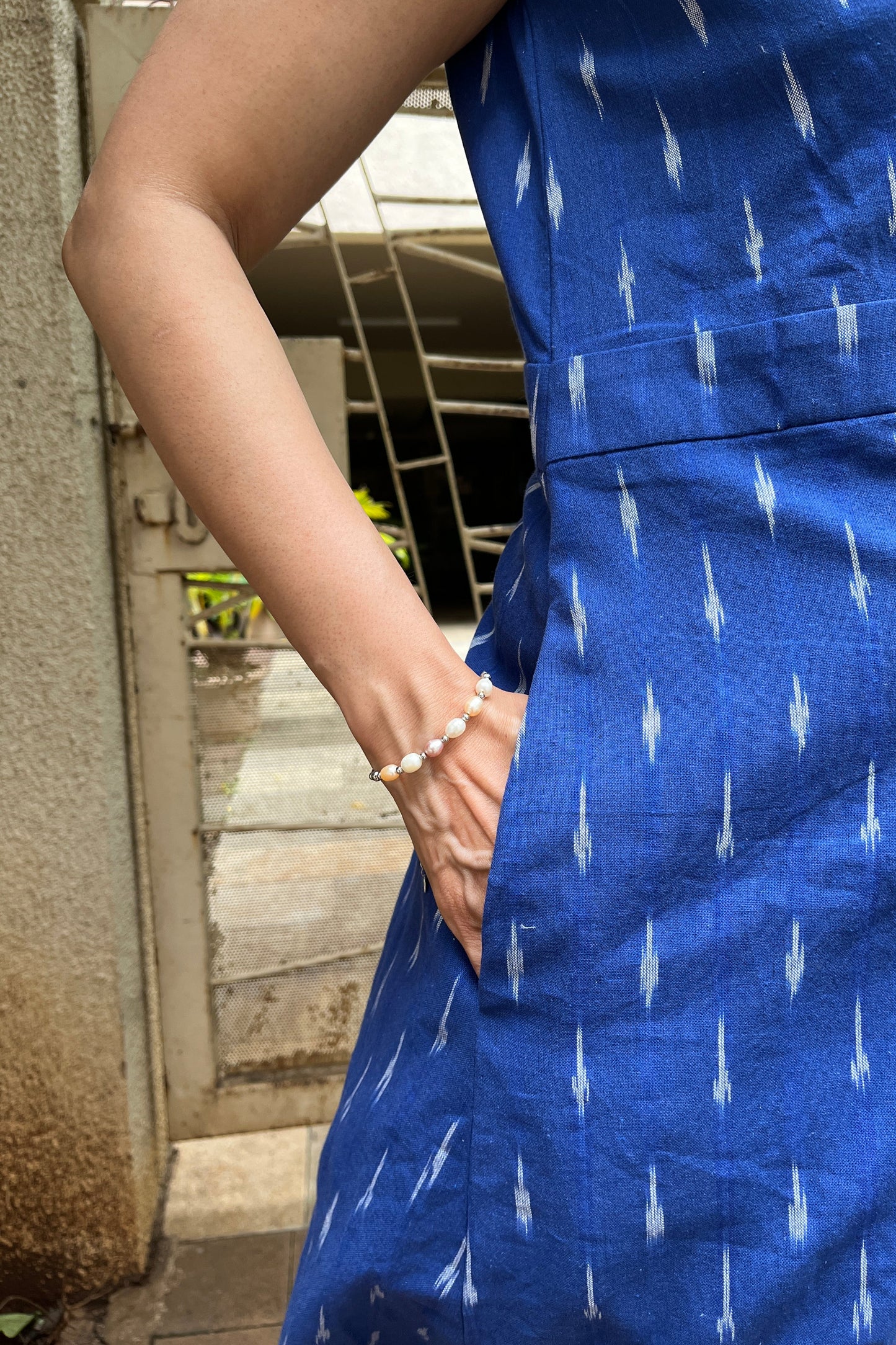 Jivika Ikkat Cotton Dress