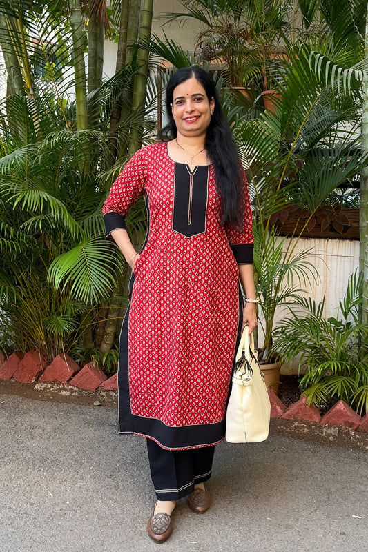 Sakshi Cotton Kurta ( With Add - on Bottom)