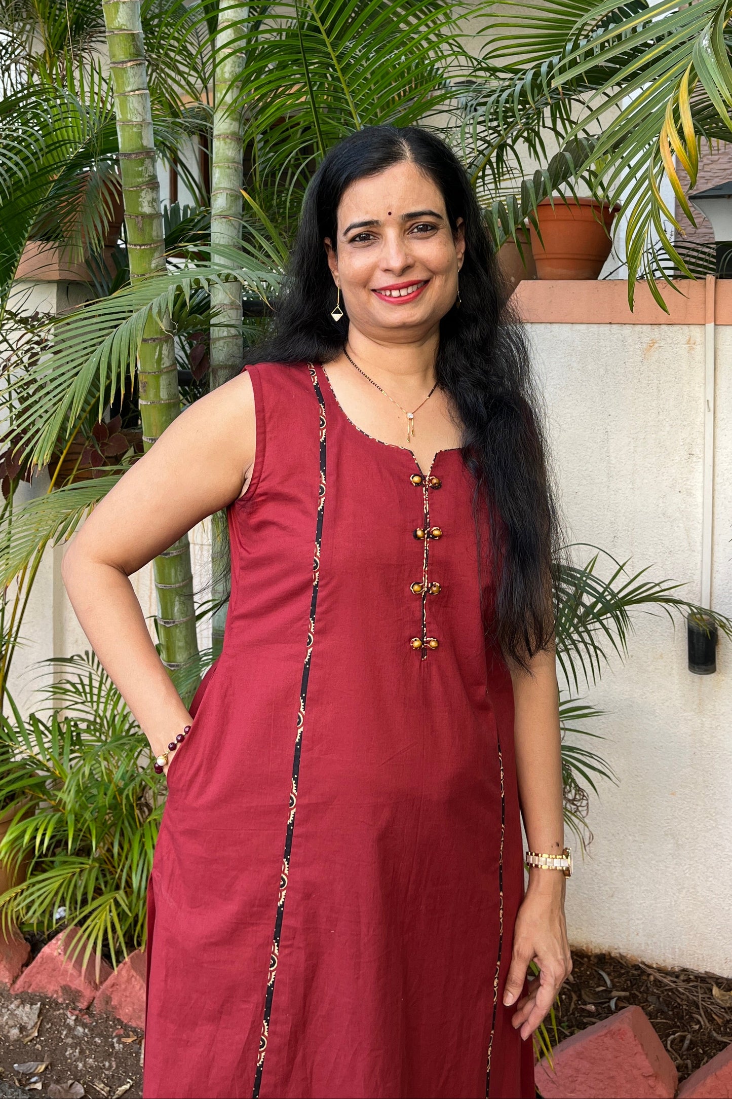 Samaira cotton kurta (With Add - on Bottom)