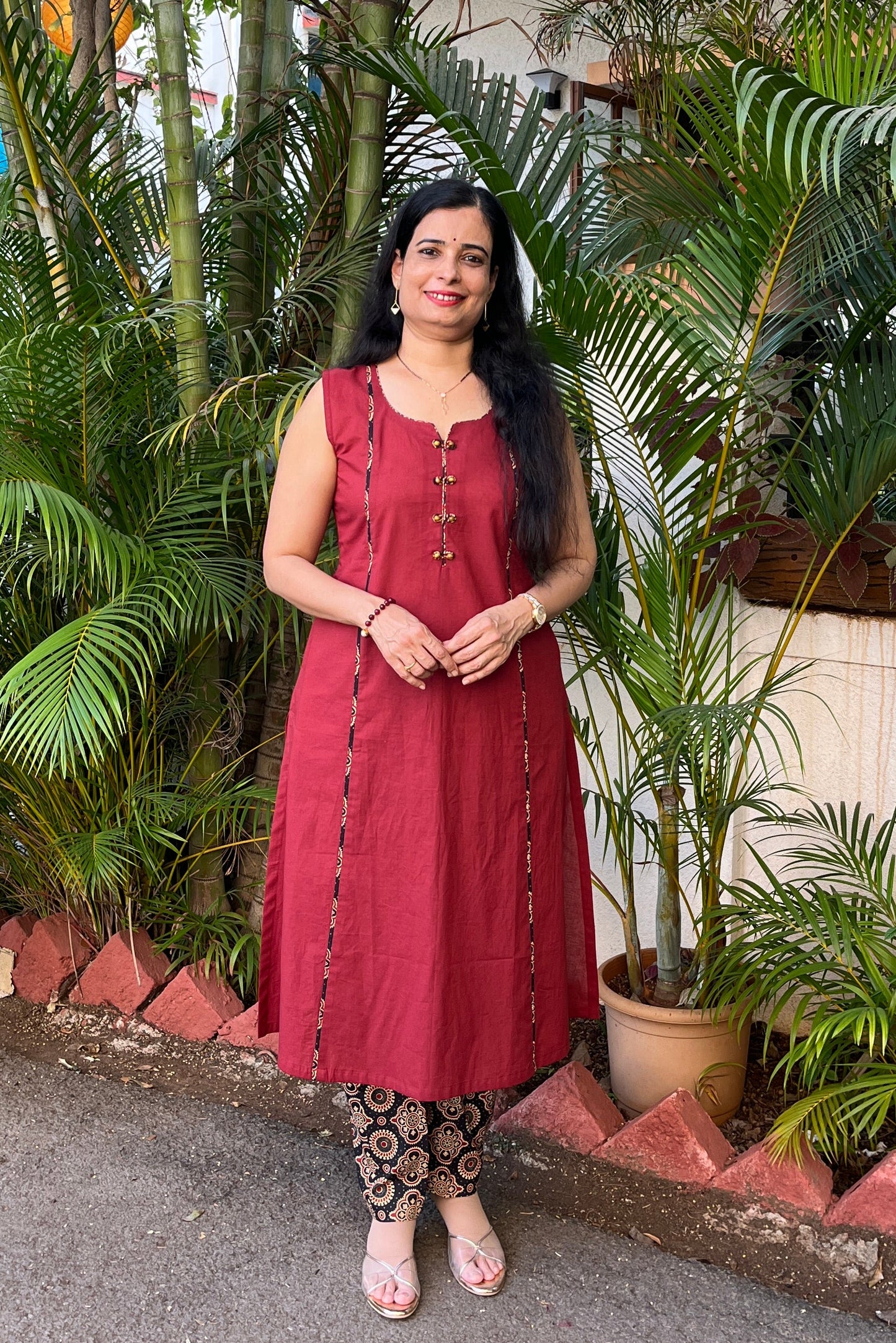 Samaira cotton kurta (With Add - on Bottom)