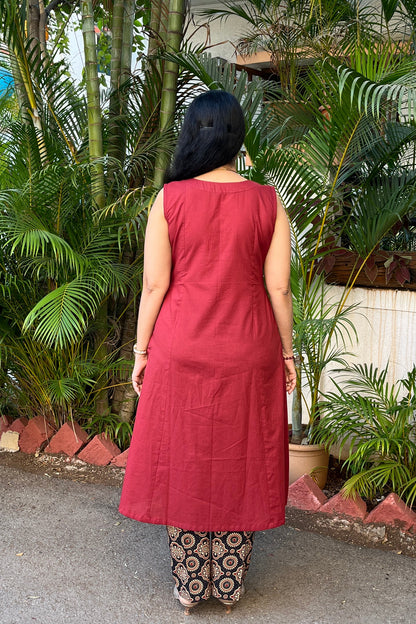 Samaira cotton kurta (With Add - on Bottom)