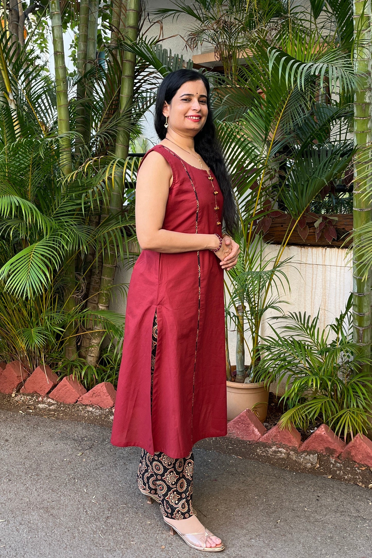 Samaira cotton kurta (With Add - on Bottom)