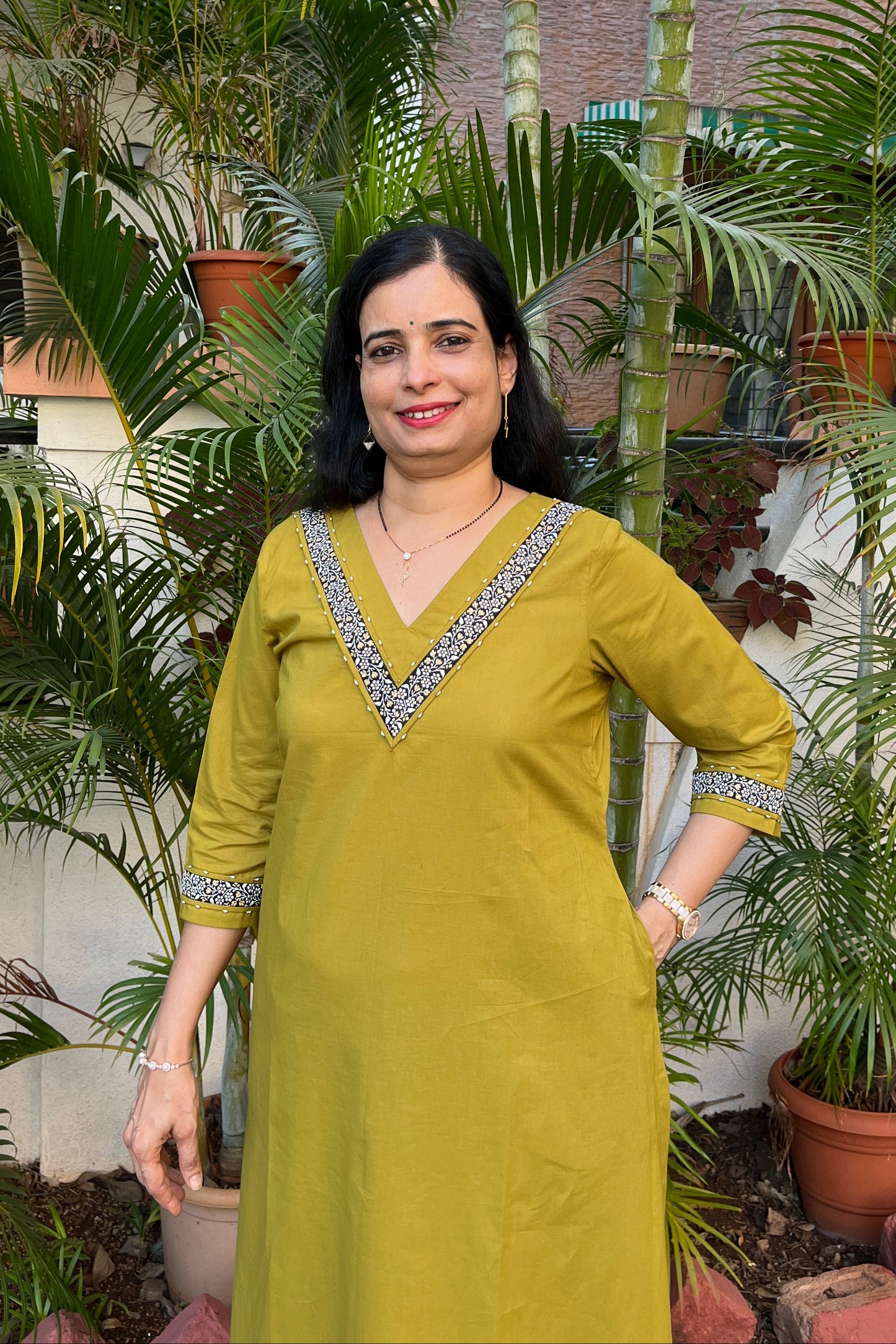 Buy yellow cotton kurta for ladies onlilne
